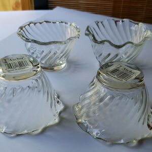 Anchor Hocking Clear Glass Dessert Bowls Set Of Four